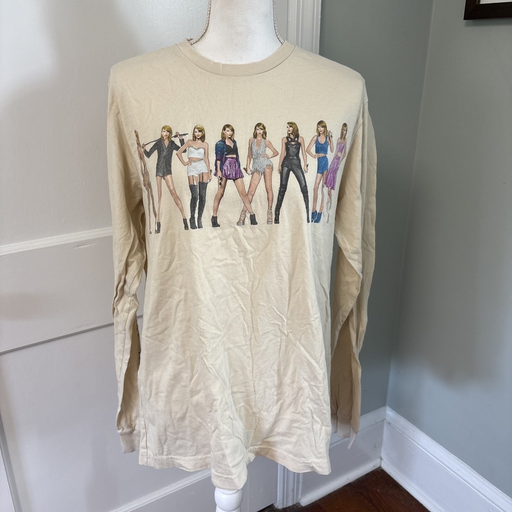 Taylor Swift 1989 Era's Tour Taylor's Version Long Sleeve Shirt Tee T-Shirt L